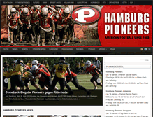 Tablet Screenshot of hamburg-pioneers.de